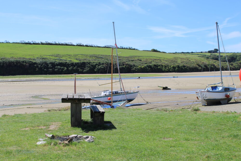 Boats on the river Gannel