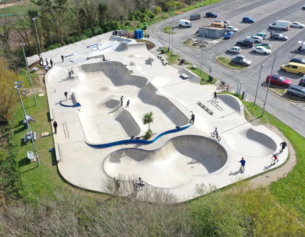 Concrete Waves Skate Park Aerial Photograph